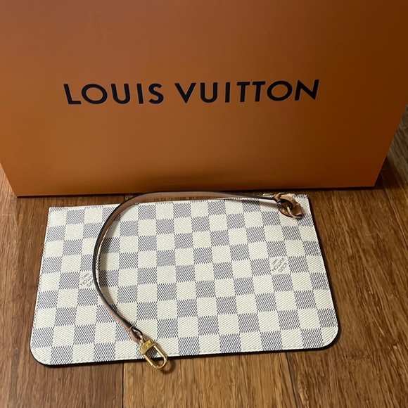 Louis Vuitton Damier Azur Neverfull MM Pochette - Picture 12 of 12